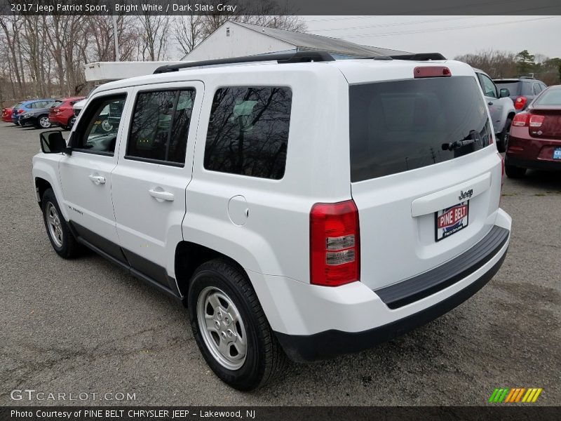 Bright White / Dark Slate Gray 2017 Jeep Patriot Sport