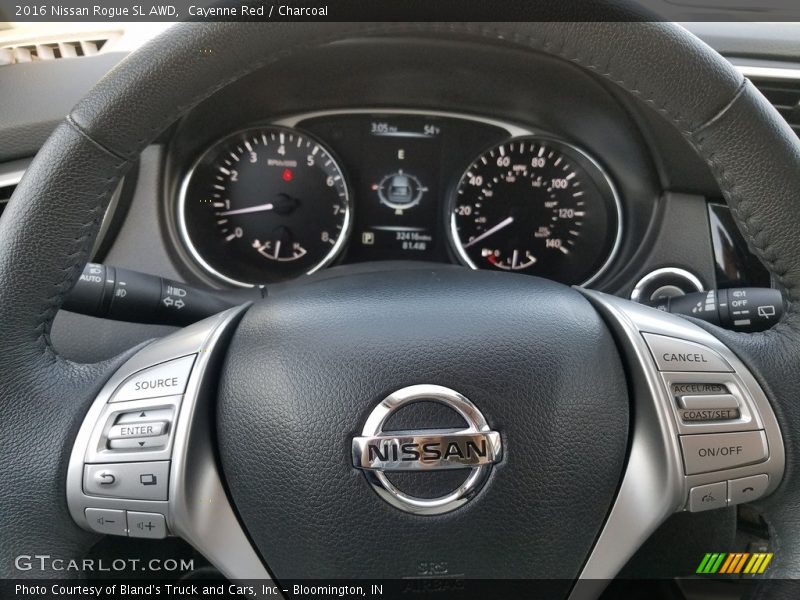 Cayenne Red / Charcoal 2016 Nissan Rogue SL AWD