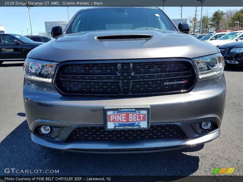 Granite Metallic / Black 2018 Dodge Durango GT AWD