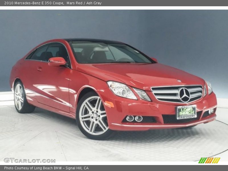 Mars Red / Ash Gray 2010 Mercedes-Benz E 350 Coupe