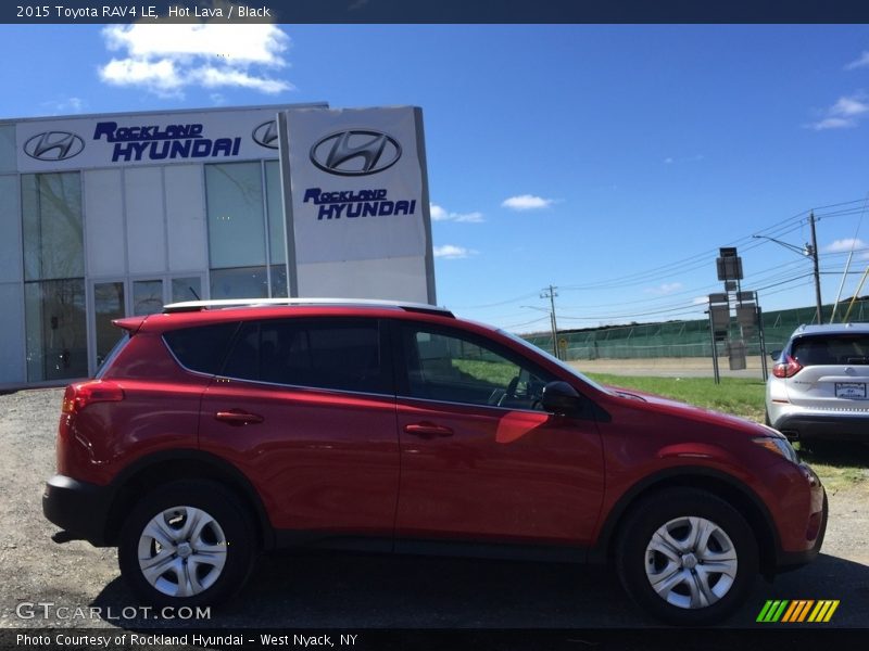 Hot Lava / Black 2015 Toyota RAV4 LE