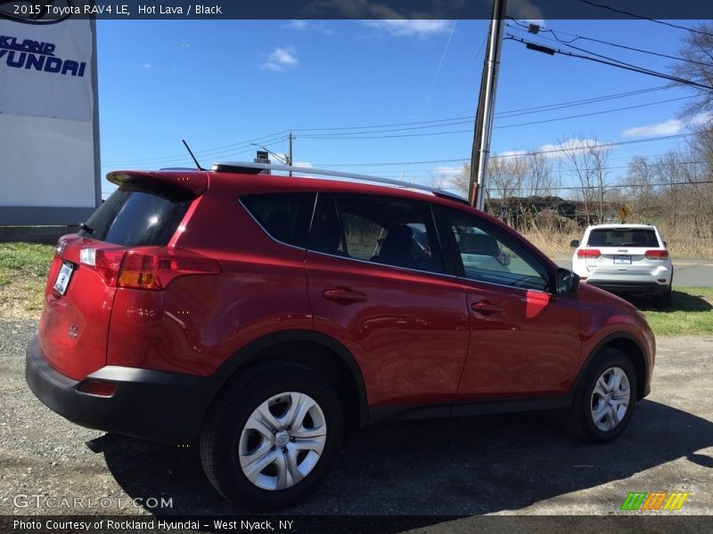Hot Lava / Black 2015 Toyota RAV4 LE