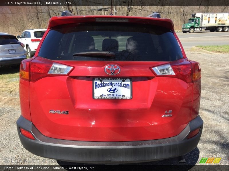 Hot Lava / Black 2015 Toyota RAV4 LE