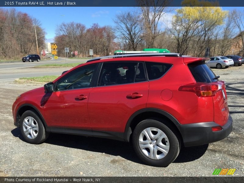 Hot Lava / Black 2015 Toyota RAV4 LE