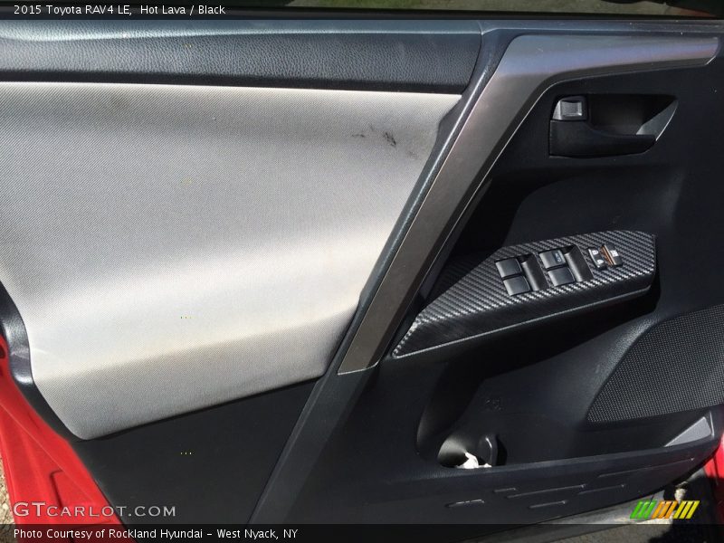 Hot Lava / Black 2015 Toyota RAV4 LE