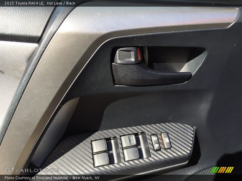 Hot Lava / Black 2015 Toyota RAV4 LE