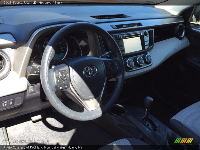Hot Lava / Black 2015 Toyota RAV4 LE