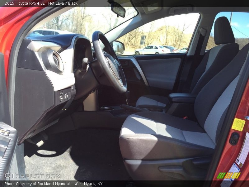 Hot Lava / Black 2015 Toyota RAV4 LE