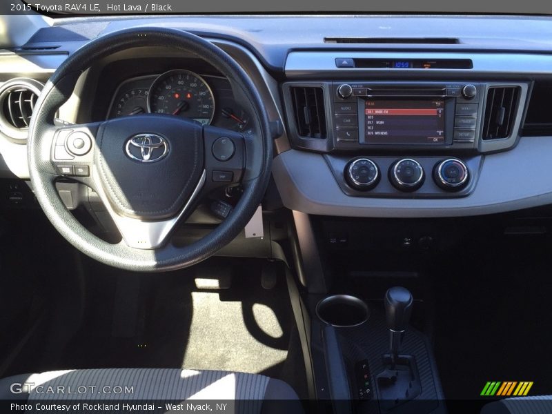 Hot Lava / Black 2015 Toyota RAV4 LE