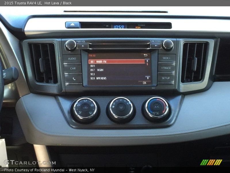 Hot Lava / Black 2015 Toyota RAV4 LE