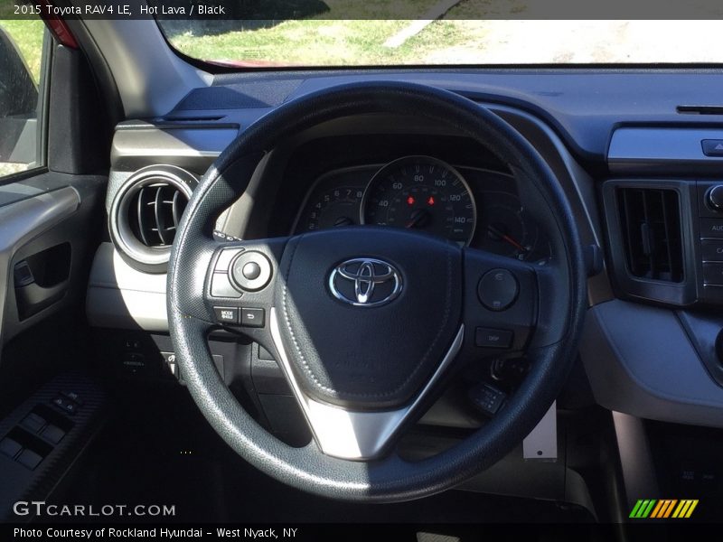 Hot Lava / Black 2015 Toyota RAV4 LE