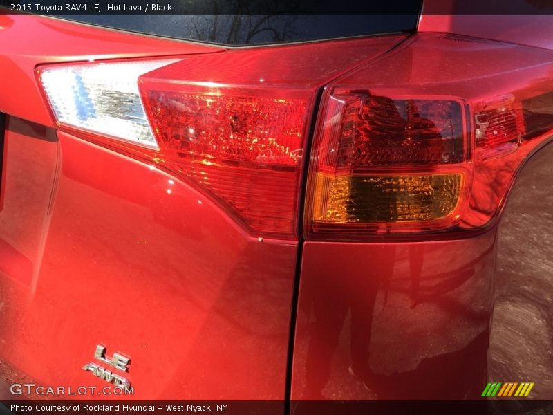 Hot Lava / Black 2015 Toyota RAV4 LE