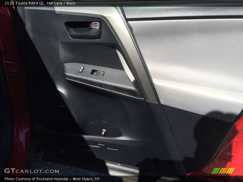 Hot Lava / Black 2015 Toyota RAV4 LE