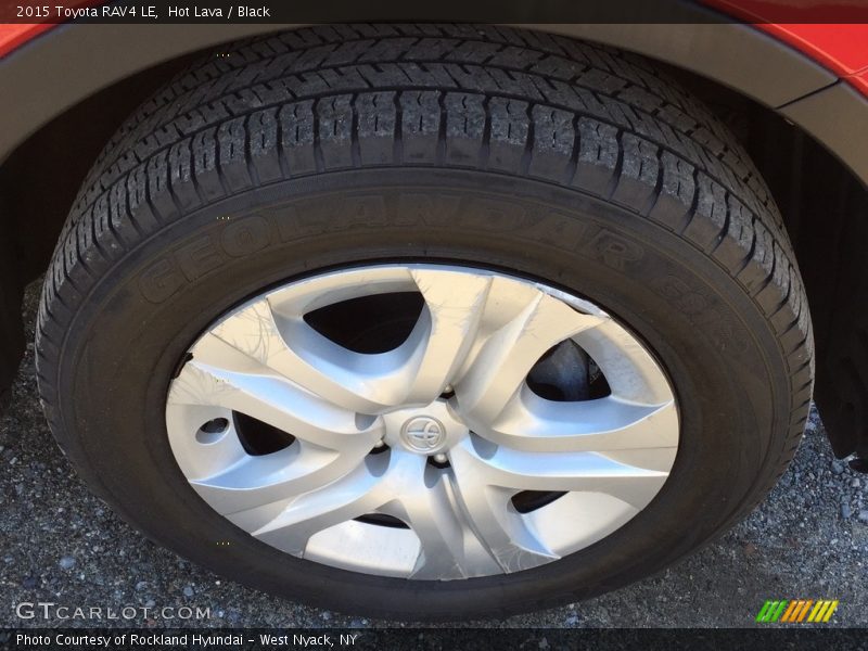 Hot Lava / Black 2015 Toyota RAV4 LE