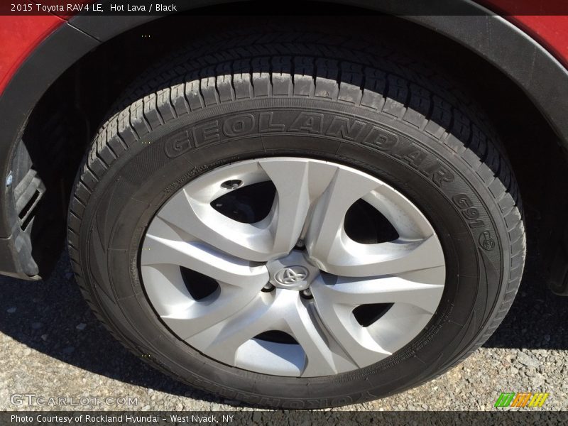 Hot Lava / Black 2015 Toyota RAV4 LE