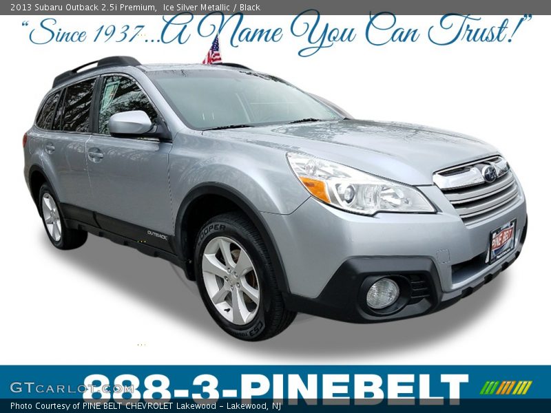 Ice Silver Metallic / Black 2013 Subaru Outback 2.5i Premium