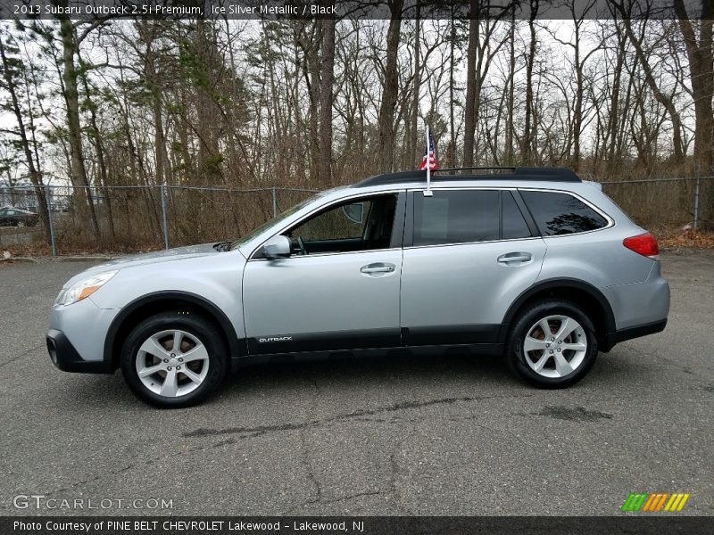 Ice Silver Metallic / Black 2013 Subaru Outback 2.5i Premium