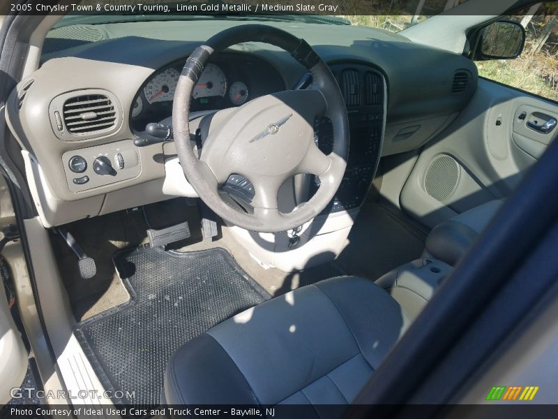 Linen Gold Metallic / Medium Slate Gray 2005 Chrysler Town & Country Touring