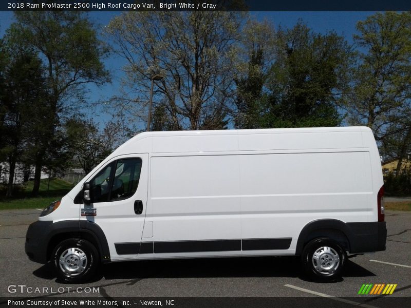 Bright White / Gray 2018 Ram ProMaster 2500 High Roof Cargo Van