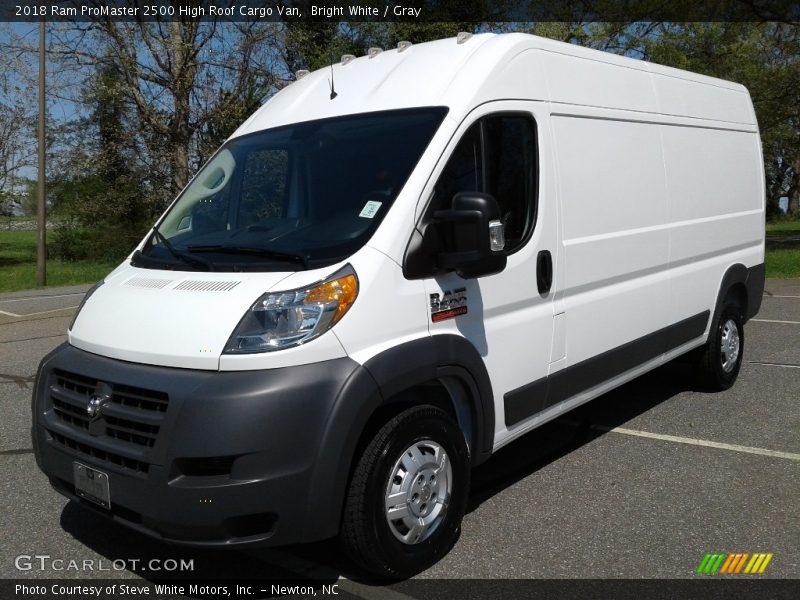 Bright White / Gray 2018 Ram ProMaster 2500 High Roof Cargo Van