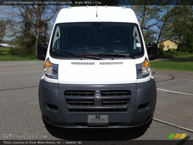 Bright White / Gray 2018 Ram ProMaster 2500 High Roof Cargo Van
