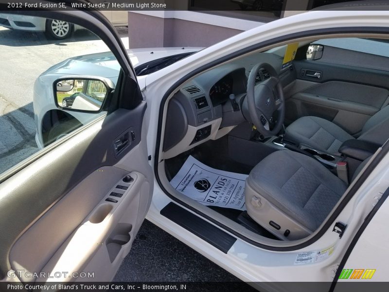 White Suede / Medium Light Stone 2012 Ford Fusion SE