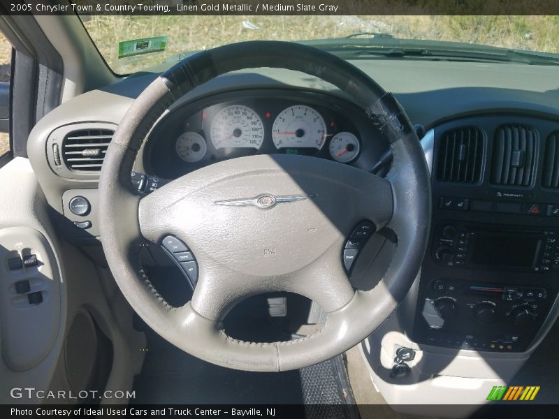 Linen Gold Metallic / Medium Slate Gray 2005 Chrysler Town & Country Touring