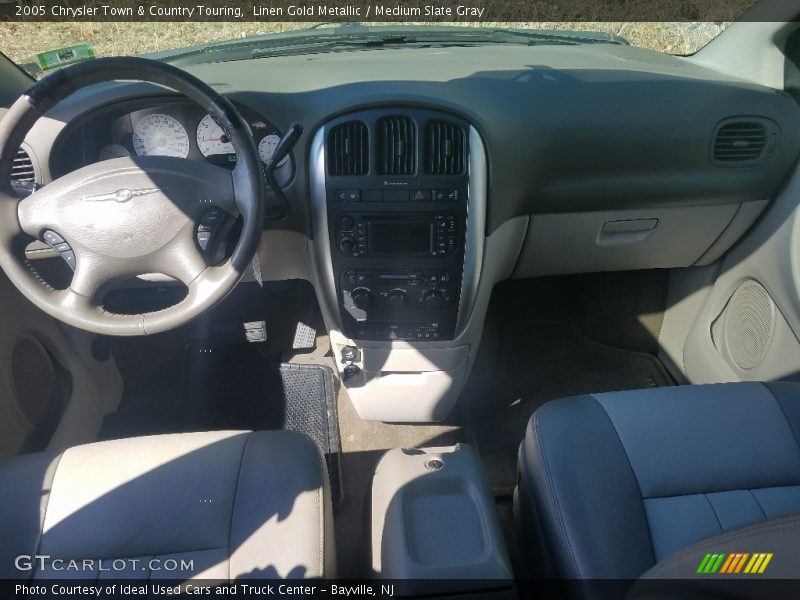 Linen Gold Metallic / Medium Slate Gray 2005 Chrysler Town & Country Touring