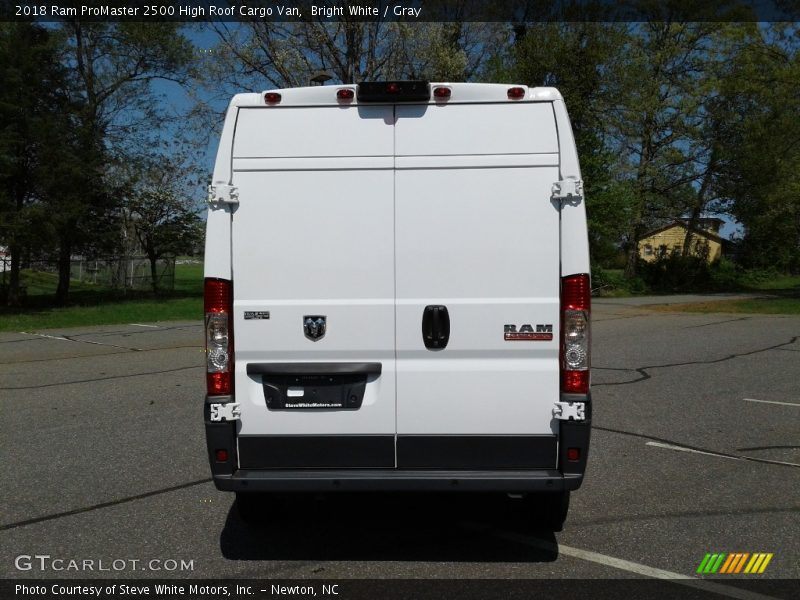 Bright White / Gray 2018 Ram ProMaster 2500 High Roof Cargo Van