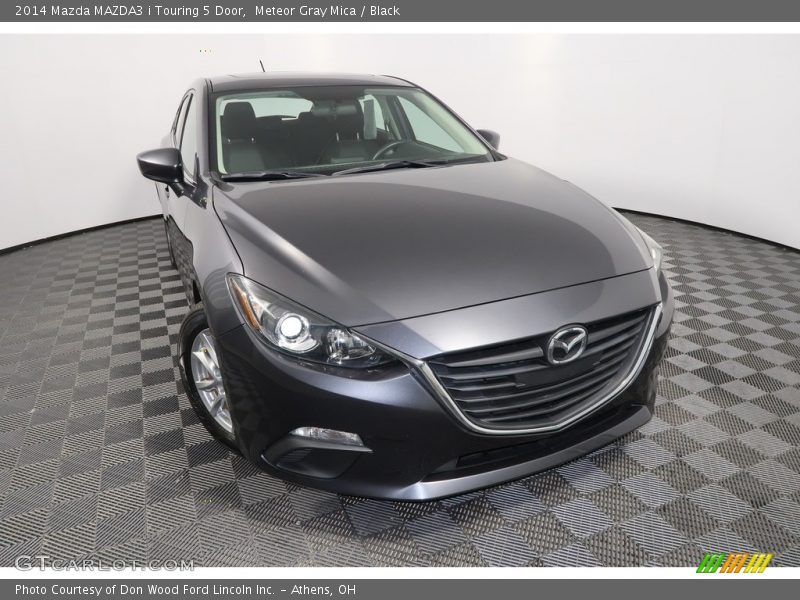 Meteor Gray Mica / Black 2014 Mazda MAZDA3 i Touring 5 Door