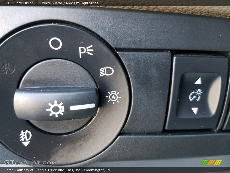 White Suede / Medium Light Stone 2012 Ford Fusion SE