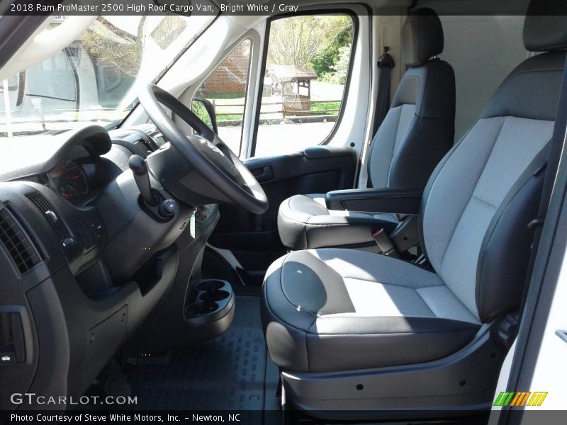 Bright White / Gray 2018 Ram ProMaster 2500 High Roof Cargo Van