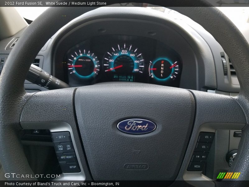 White Suede / Medium Light Stone 2012 Ford Fusion SE