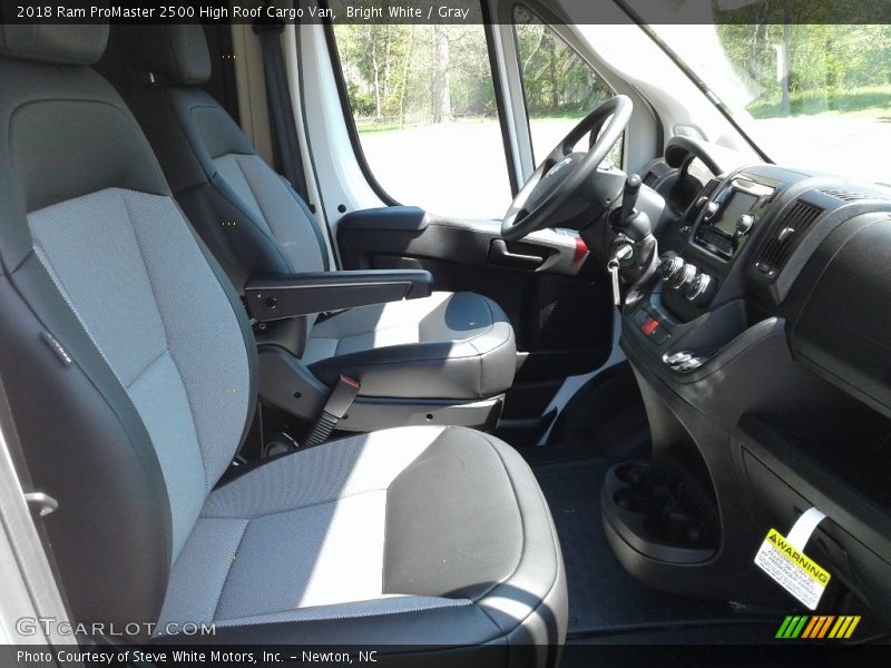 Bright White / Gray 2018 Ram ProMaster 2500 High Roof Cargo Van