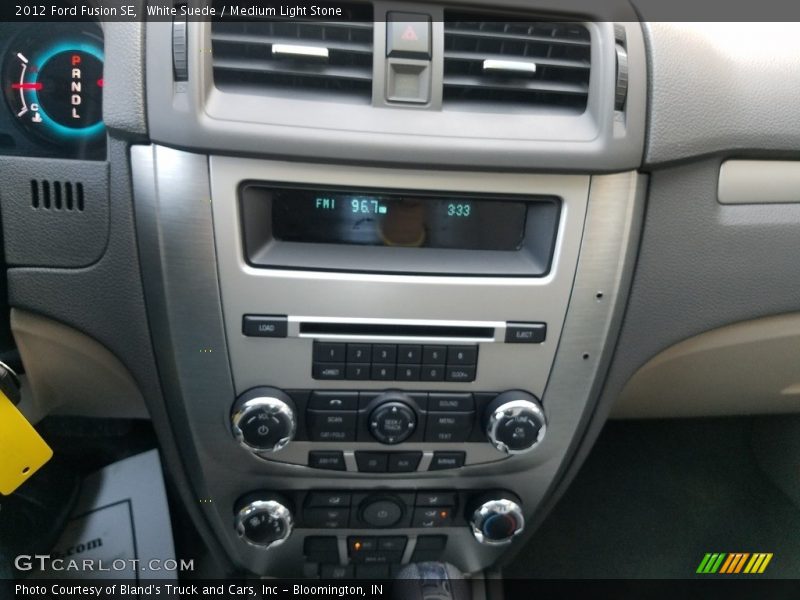 White Suede / Medium Light Stone 2012 Ford Fusion SE