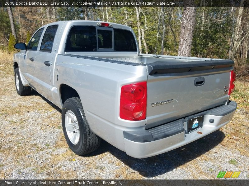 Bright Silver Metallic / Dark Slate Gray/Medium Slate Gray 2008 Dodge Dakota SLT Crew Cab