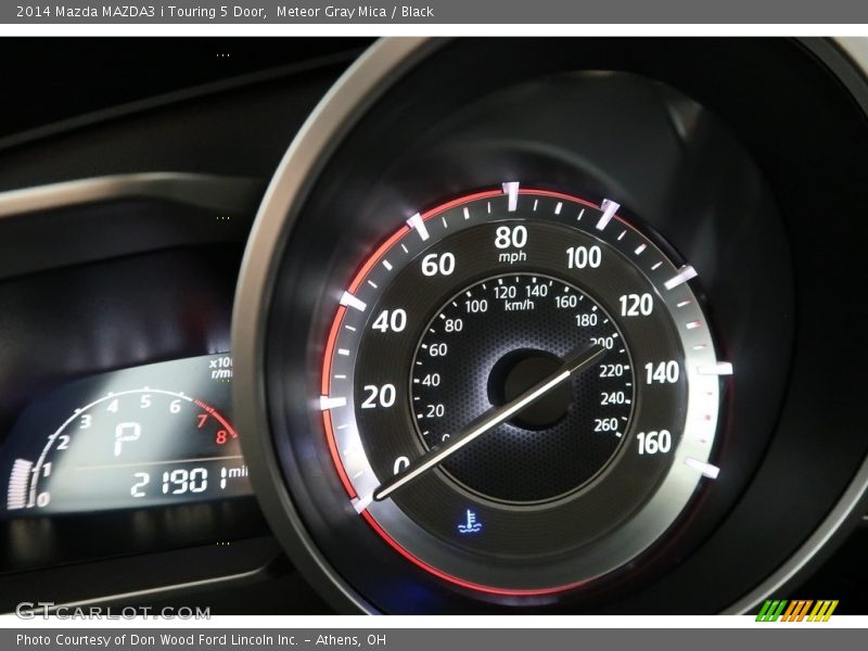 Meteor Gray Mica / Black 2014 Mazda MAZDA3 i Touring 5 Door
