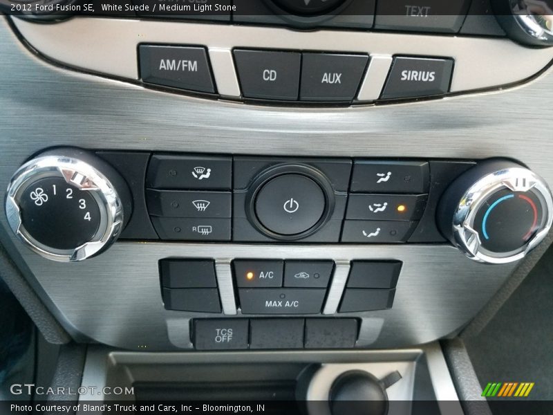 White Suede / Medium Light Stone 2012 Ford Fusion SE