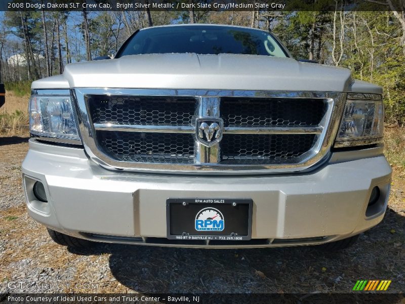 Bright Silver Metallic / Dark Slate Gray/Medium Slate Gray 2008 Dodge Dakota SLT Crew Cab