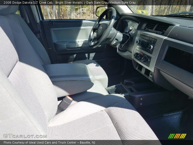 Bright Silver Metallic / Dark Slate Gray/Medium Slate Gray 2008 Dodge Dakota SLT Crew Cab
