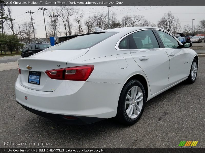 Summit White / Dark Atmosphere/Medium Ash Gray 2016 Chevrolet Malibu LT