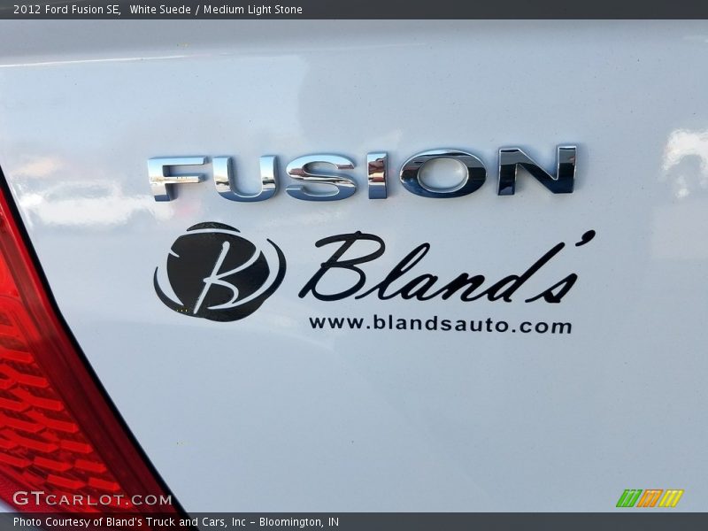 White Suede / Medium Light Stone 2012 Ford Fusion SE
