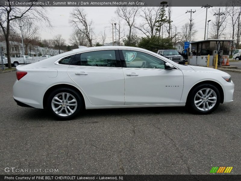 Summit White / Dark Atmosphere/Medium Ash Gray 2016 Chevrolet Malibu LT