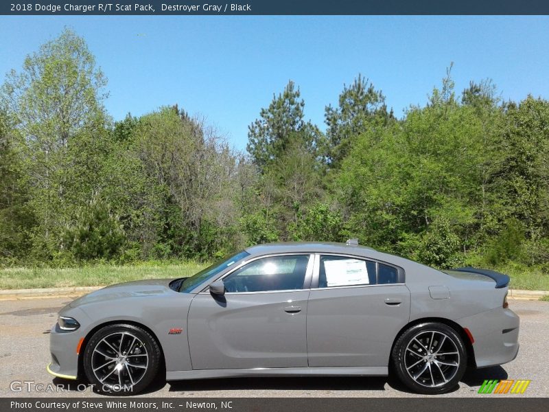Destroyer Gray / Black 2018 Dodge Charger R/T Scat Pack