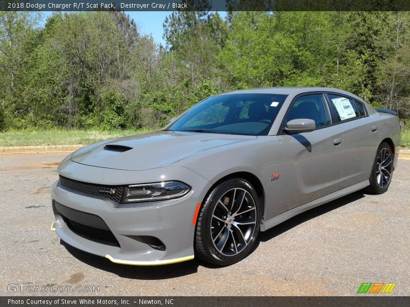 Destroyer Gray / Black 2018 Dodge Charger R/T Scat Pack