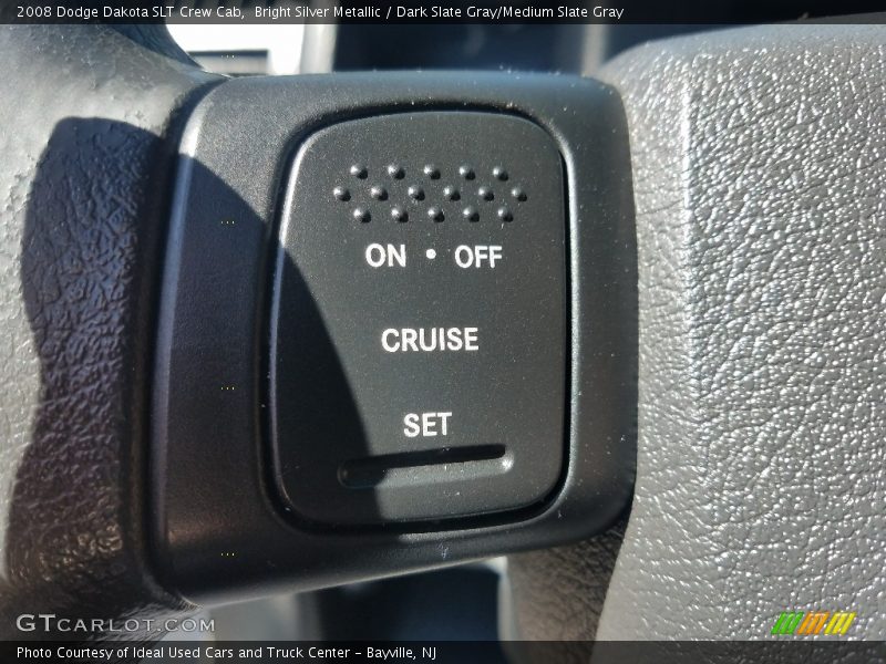 Bright Silver Metallic / Dark Slate Gray/Medium Slate Gray 2008 Dodge Dakota SLT Crew Cab
