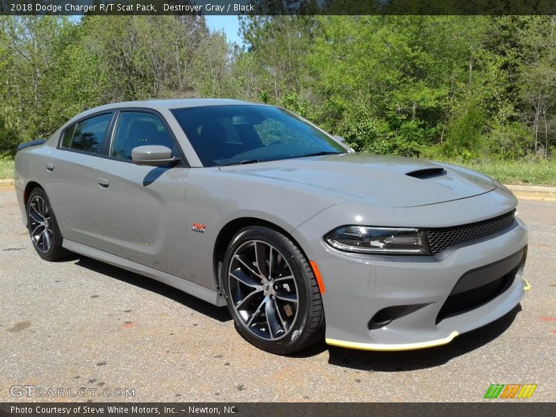 Destroyer Gray / Black 2018 Dodge Charger R/T Scat Pack
