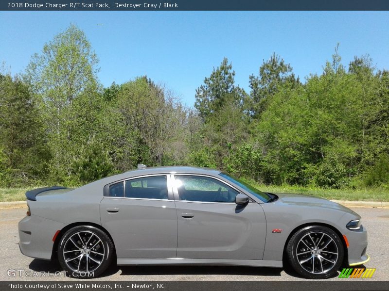 Destroyer Gray / Black 2018 Dodge Charger R/T Scat Pack