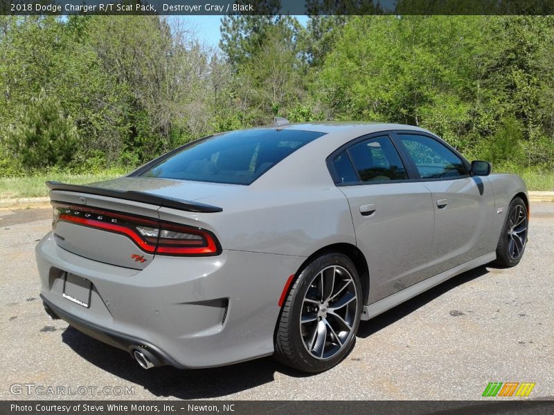 Destroyer Gray / Black 2018 Dodge Charger R/T Scat Pack