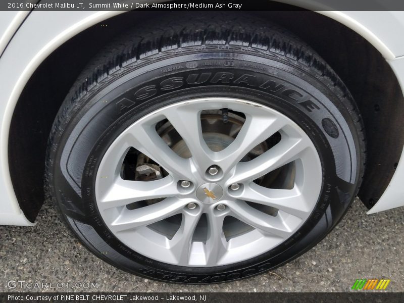 Summit White / Dark Atmosphere/Medium Ash Gray 2016 Chevrolet Malibu LT